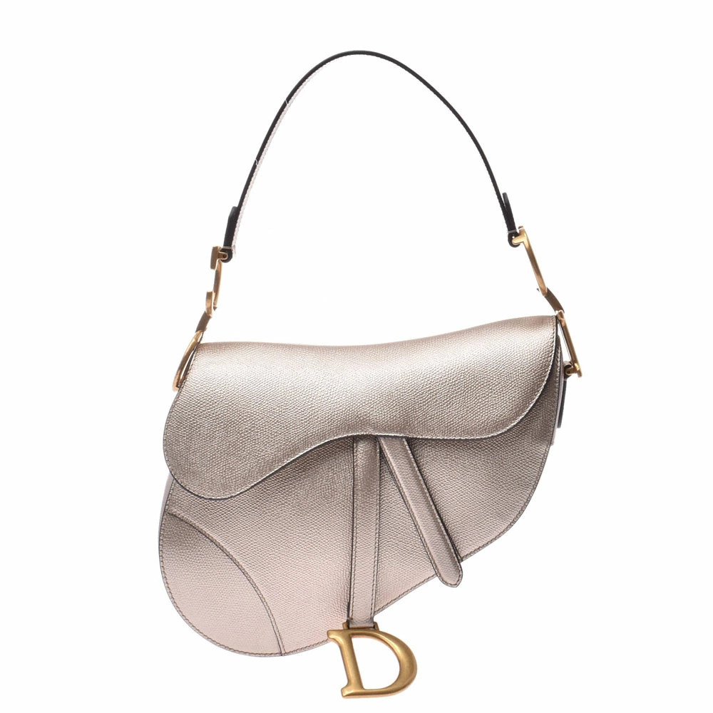 Christian Dior Saddle Bag Metallic Calfskin